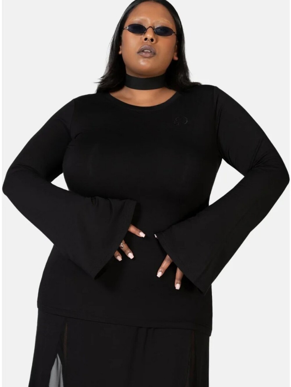 Killstar Black Long Sleeve Gothic Tee - Picture 3 of 4